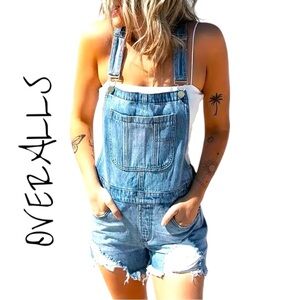 NWOT Distressed Overalls